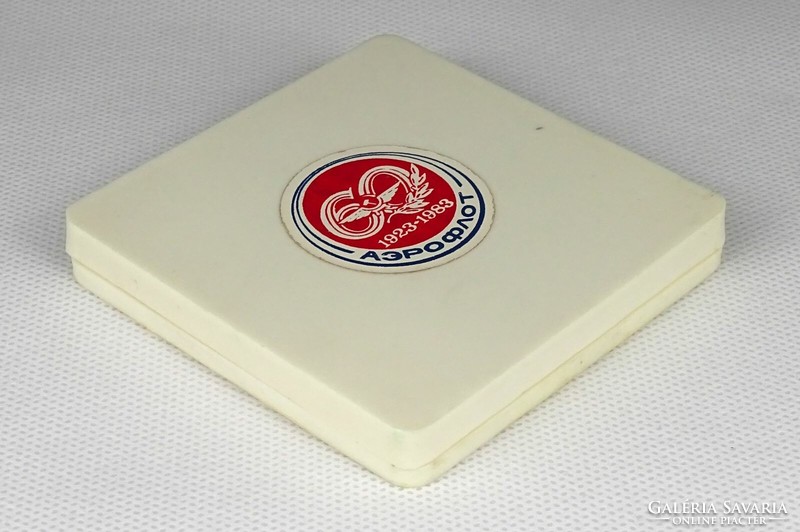 1J395 Soviet aeroflot - aeroflot commemorative plaque in a gift box 1983