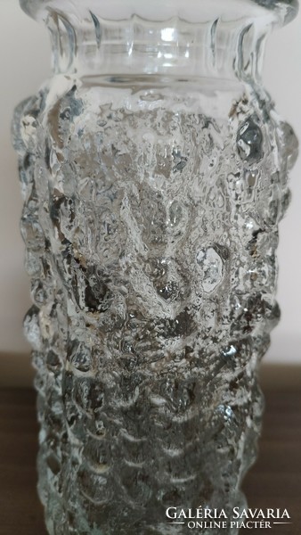 Vladislav urban designed Czech pressed glass vase