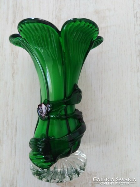 Muránói jellegű - picur váza