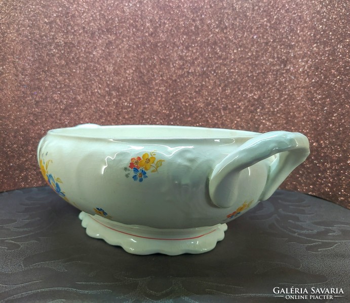 Hungarian ceramic association - granite factory - oval ceramic soup bowl