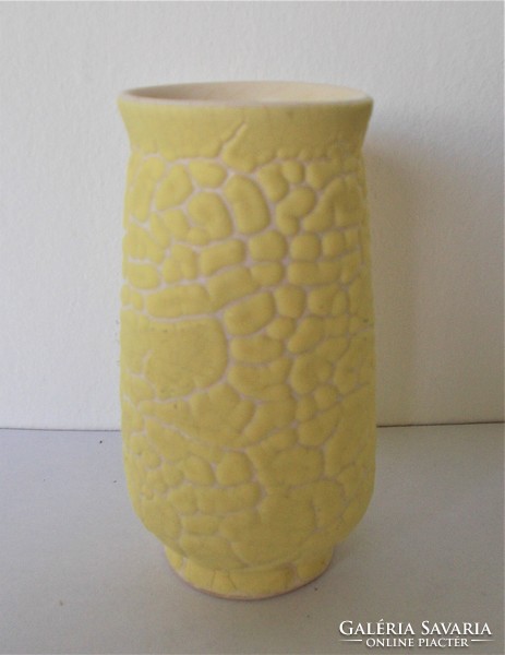 Retro, marked, ceramic violet vase