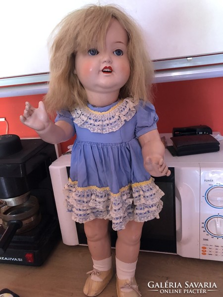 Antique pulp sp sonneberg girl doll 2966 11 58 cm