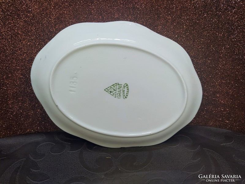 Hungarian Ceramic Association - granite factory - oval ceramic bowl