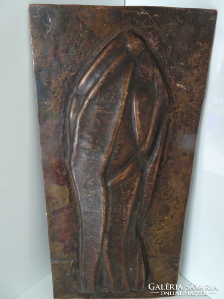 Bronze art deco wall decoration