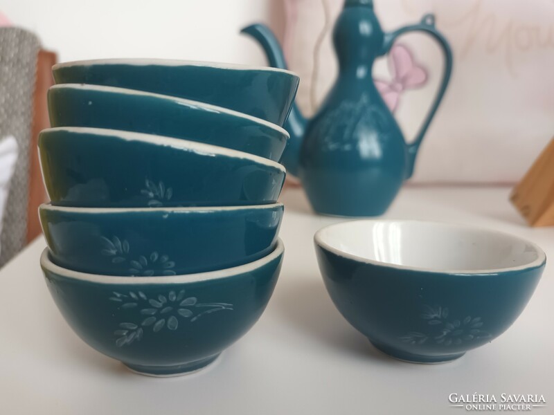 North Korean porcelain tea set
