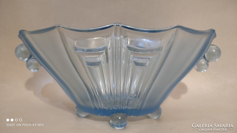 I discounted the price! Art deco brockwitz blue glass table centerpiece 1930s