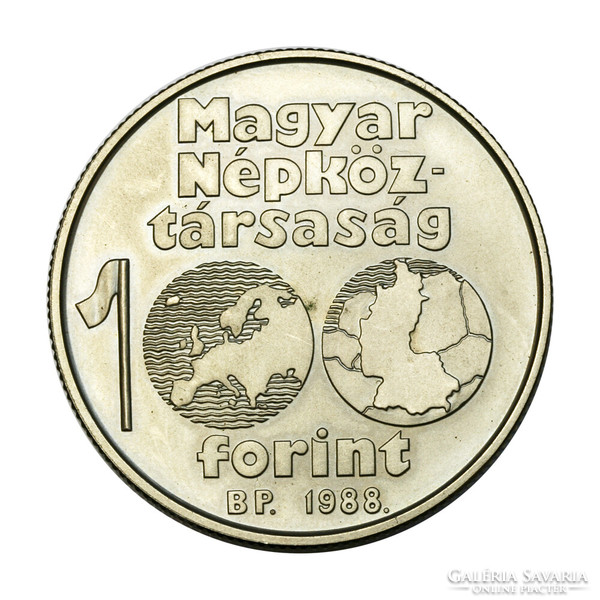 Labdarúgó Európa-Bajnokság 100 Forint 1988 BU emlékpénz