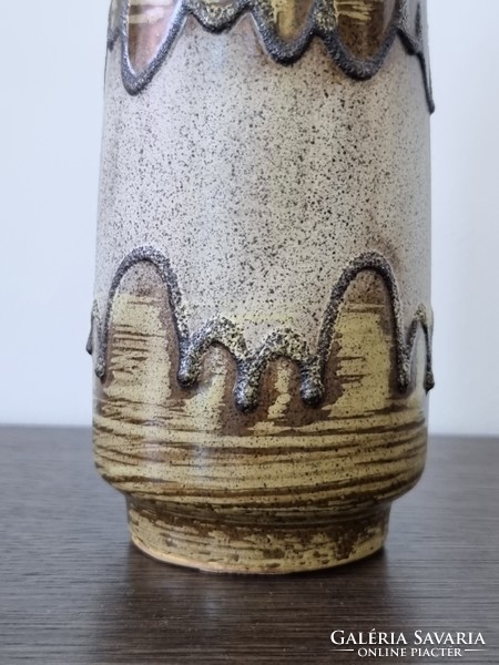 Veb Haldensleben vintage,fat lava  kerámia váza