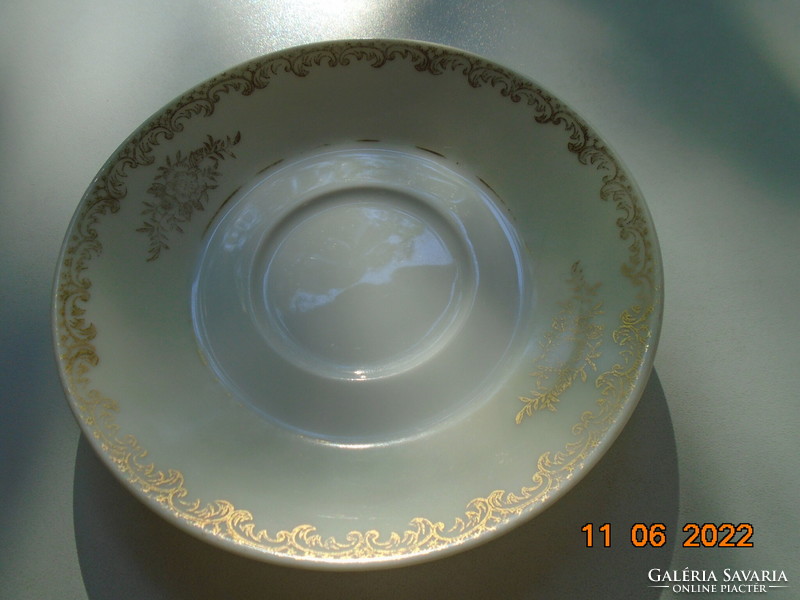 NORITAKE luxus japán porcelán aranybrokát virágos rács mintával  csésze alátéttel