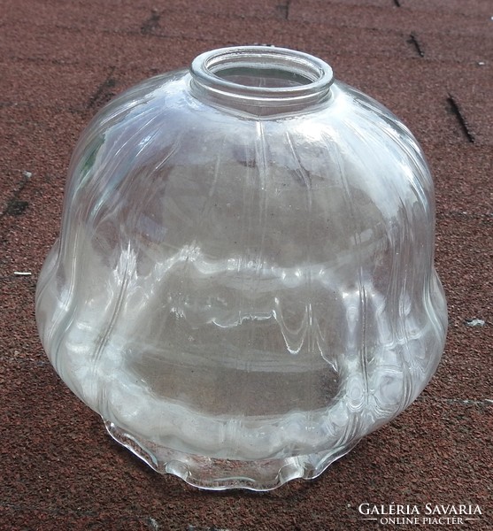 Vintage vastag nagyobb üveg lámpabúra - búra