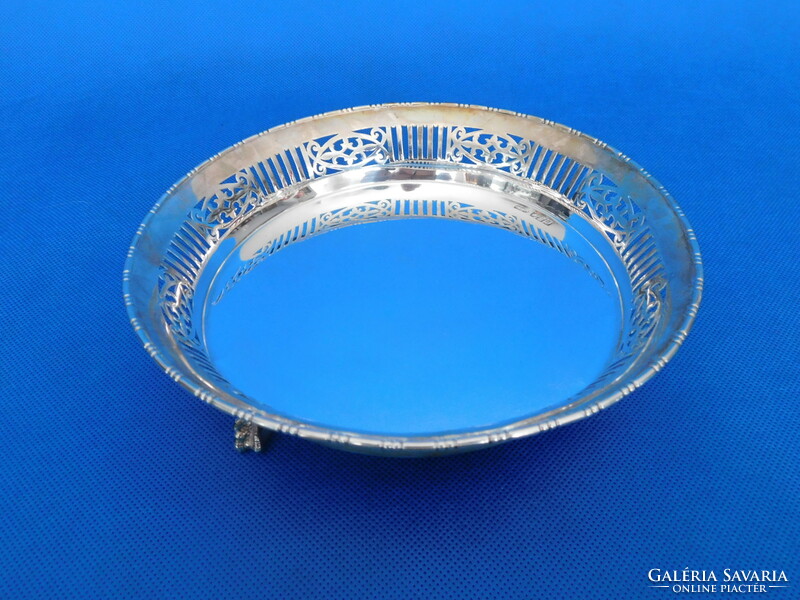Silver English sterling 925 openwork antique offering 347 g