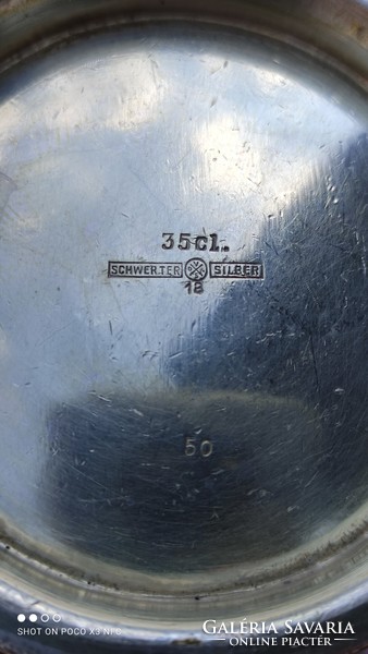 Antique art deco schwerter silber metal lid milk or coffee spout 1920s 6 pieces - piece price