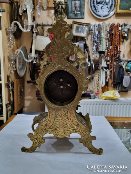 Old copper table clock