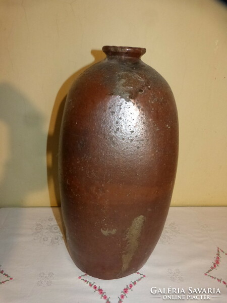 Antique stoneware vase