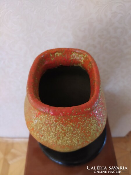 Pesthidegkút - rarely painted retro vase, flawless, 26 cm