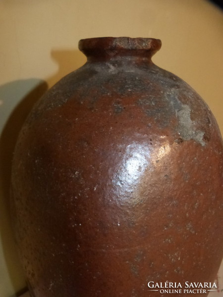 Antique stoneware vase