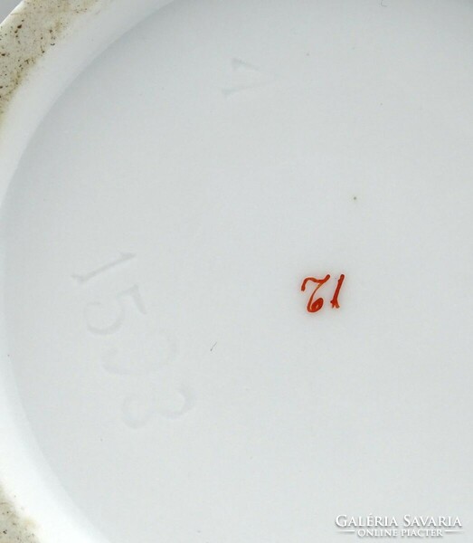 1I500 Régi porcelán patika edény tégely UNG. SIMPL.