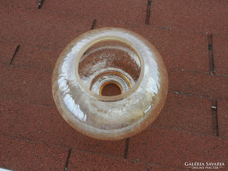 Mályvaszínű gömb fátyolüveg búra - lámpabúra