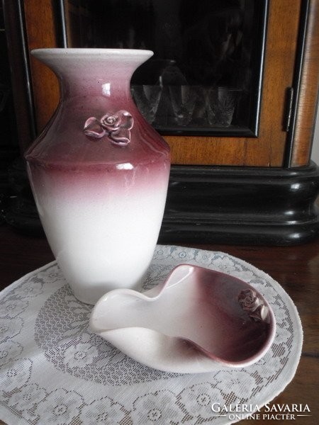 Very nice ceramic vase with ashtray