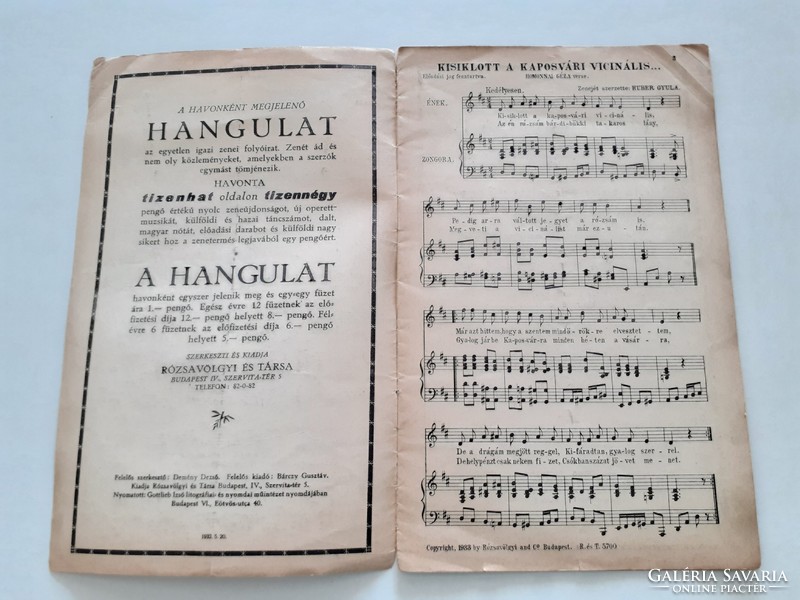 Old sheet music book 1933 mood music magazine 19. Sheet music