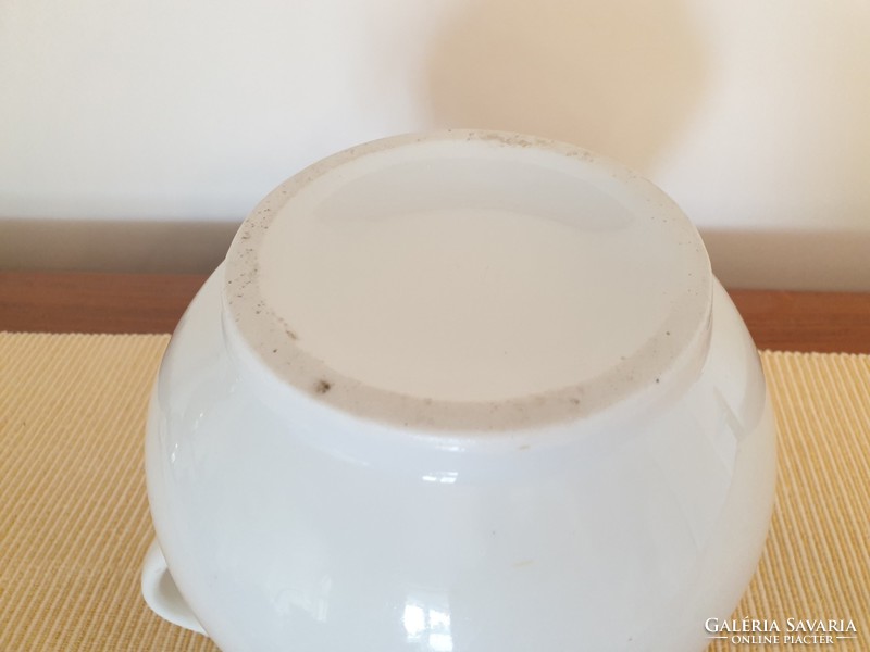 Antik Zsolnay porcelán kancsó fehér régi kiöntő mosdókancsó vízkiöntő 2 L kanna vizes kanna