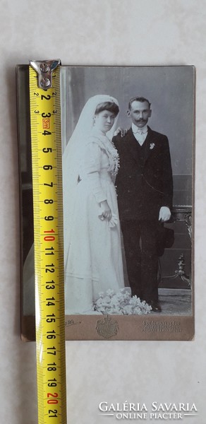 Antique wedding photo gárdi imre kiskunfélegyháza csongrád studio photo bride groom
