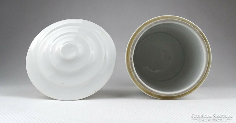1I499 Régi porcelán patika edény tégely SYR. ALTHAEAE