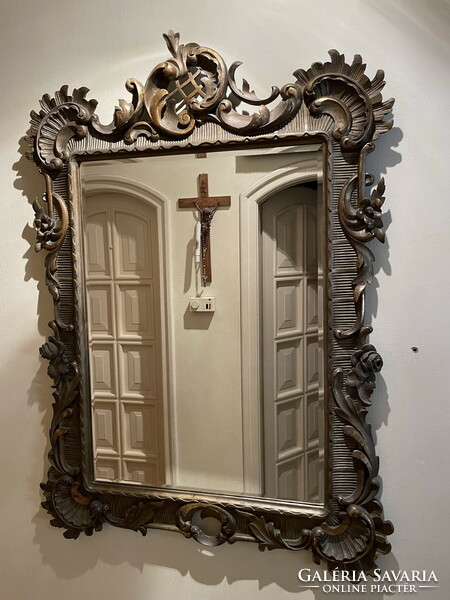 Old, big, beautiful, neo-rococo mirror 145x106cm !!!