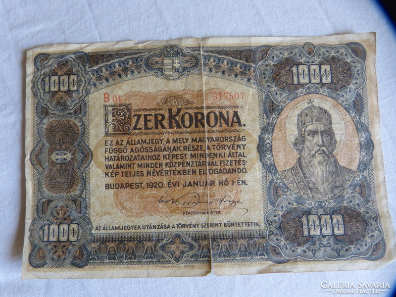 10/20/100/1000 Korona / 1920