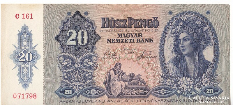 Magyarország 20 pengő 1941  VG
