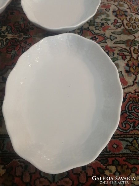 Herend white oval bowls