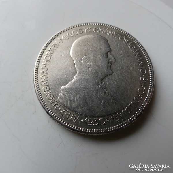 5 Pengő 1930 VF ezüst 4