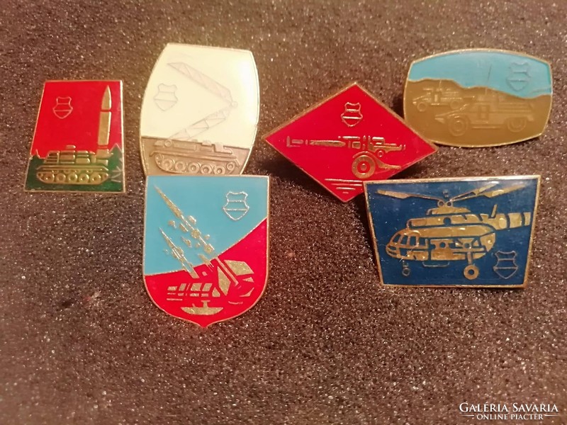 6 Hungarian People's Army badges and badges series