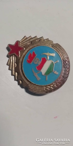Old fire cap badge, badge