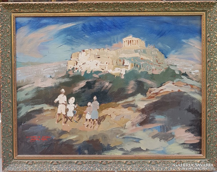 Módos 1970 jelz. : Akropolisz, 60x80 cm.