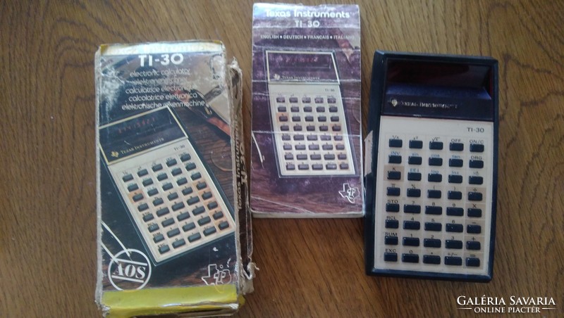 Régi retro TI-30 Texas Instruments számológép 1976 -