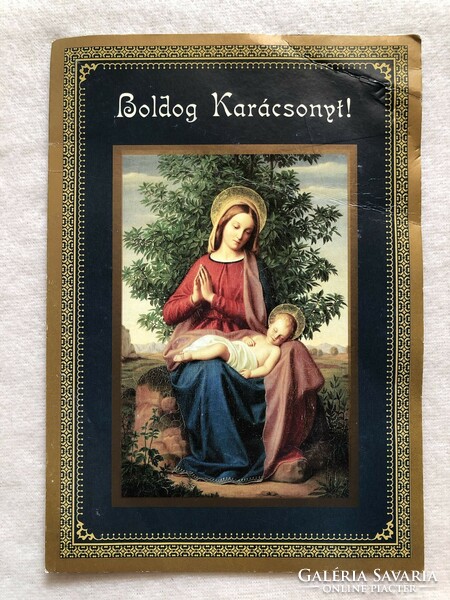 Christmas postcard, greeting card - large size !!
