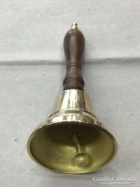 Wooden copper hand bell18cm
