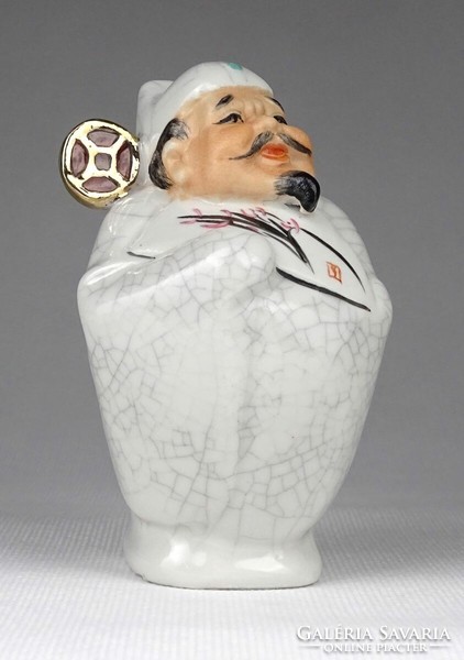 1J502 old flawless Chinese male porcelain figurine 10 cm