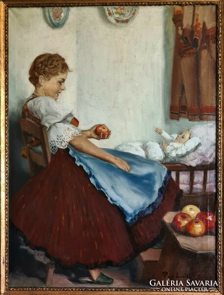 Priest Emil (1884 - 1955): Do you want an apple?