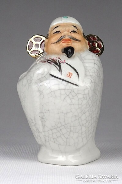 1J502 old flawless Chinese male porcelain figurine 10 cm