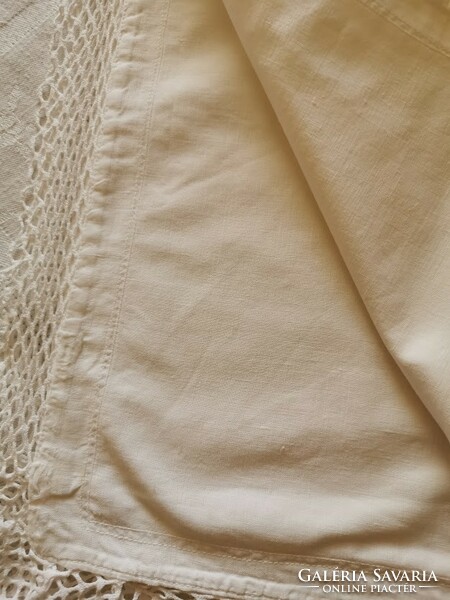 Old but beautiful white large pillowcase 96 x 75 cm