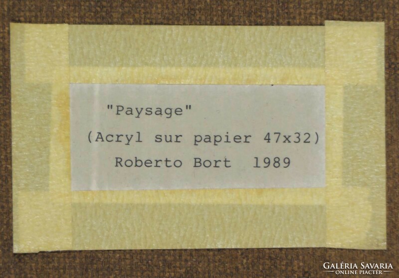 Roberto Bort : "Paysage" 1989