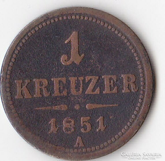Austro-Hungarian monarchy 1 penny 1851 / a /