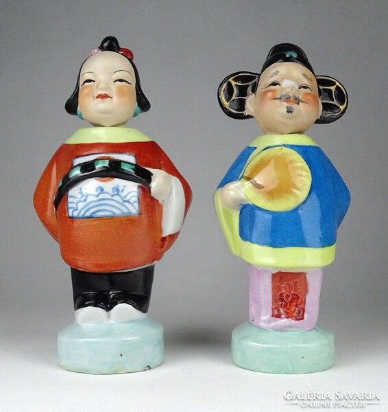 1J509 xx. Century oriental nodding porcelain sculpture nodding figure couple couple 19 cm