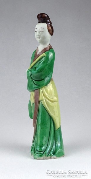 1J547 Kínai zenész porcelán figura 19 cm