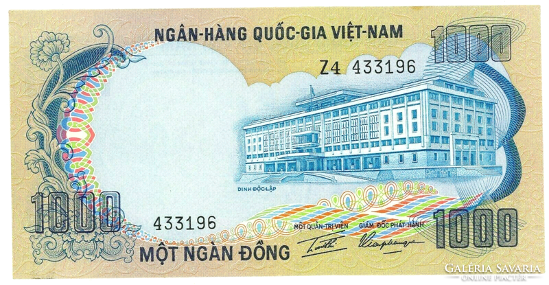 South Vietnam 1000 dong 1972 unc