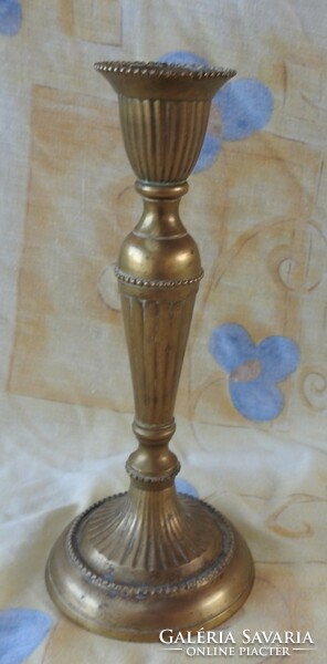 Heavy copper table candlestick