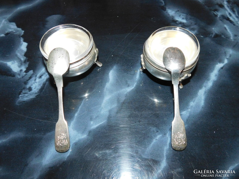 Silver spice holder pair 88 gr