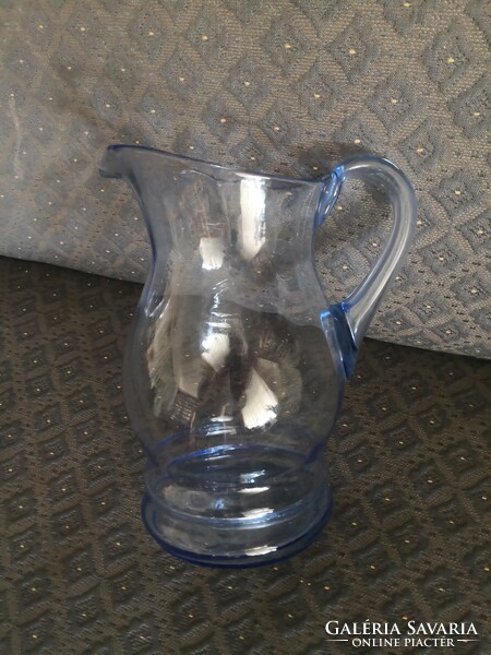 Beautiful blue glass jug
